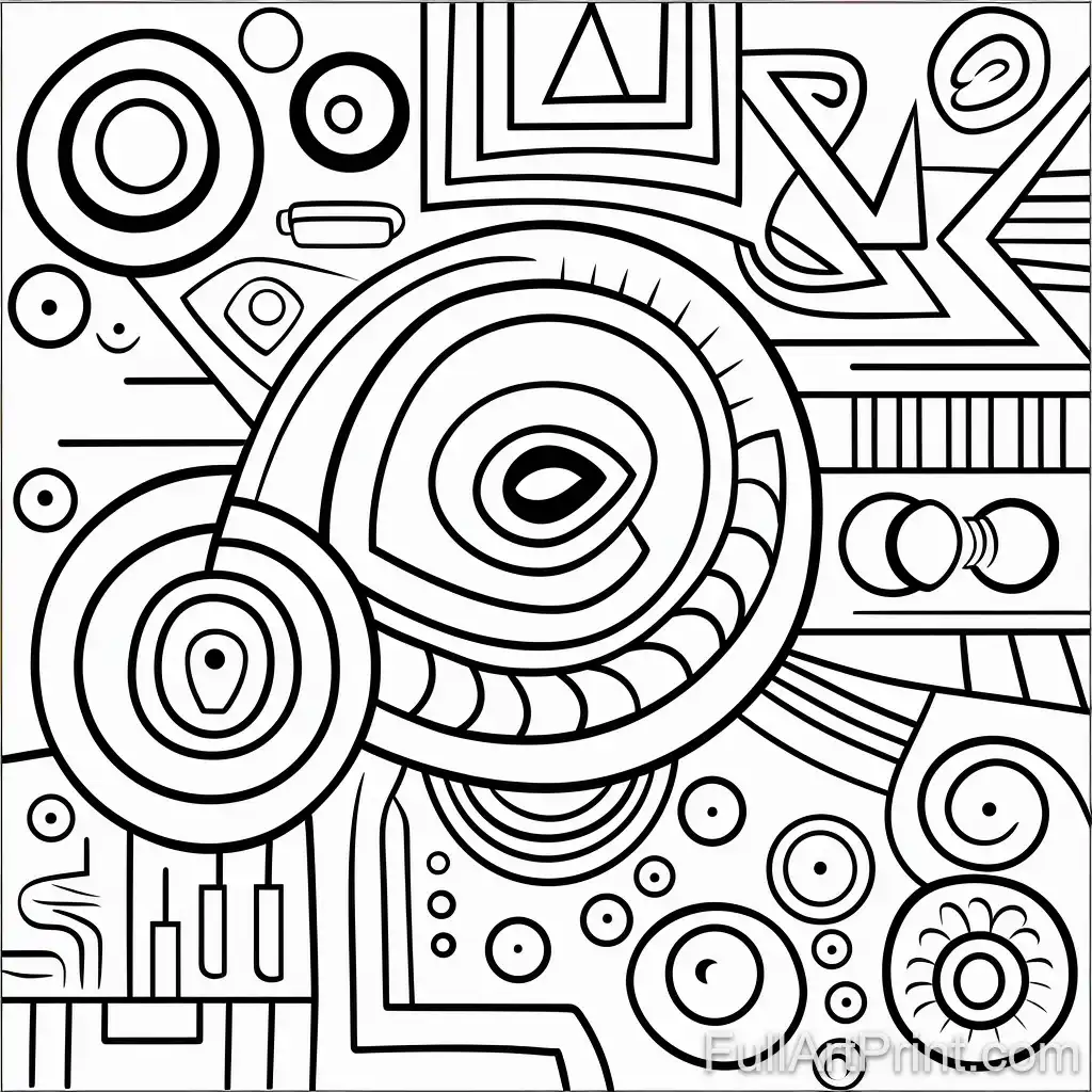 Abstract Art Coloring Page