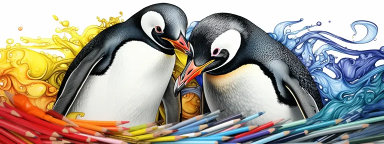 Best Penguin Coloring Pages
