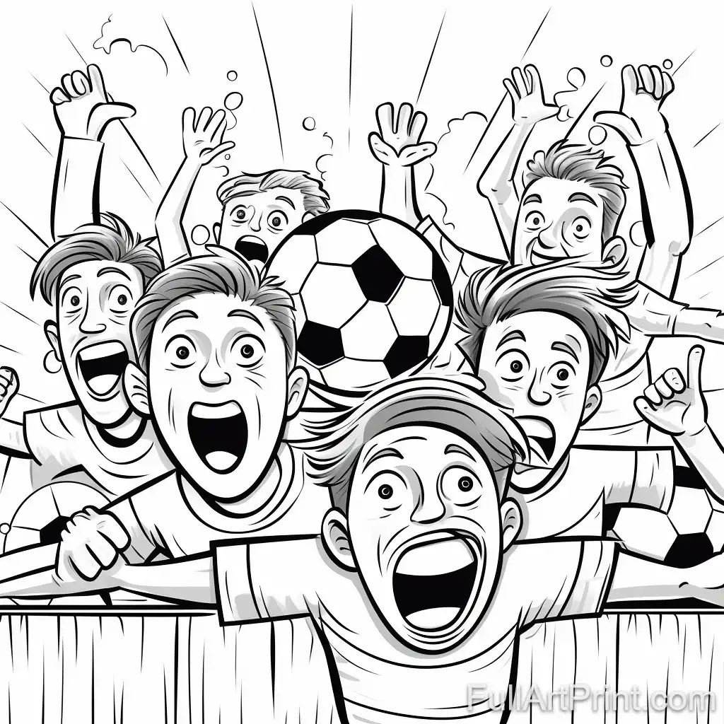 Celebrating the Goal Coloring Page