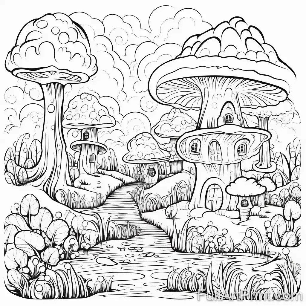 Enchanted Forest Coloring Page