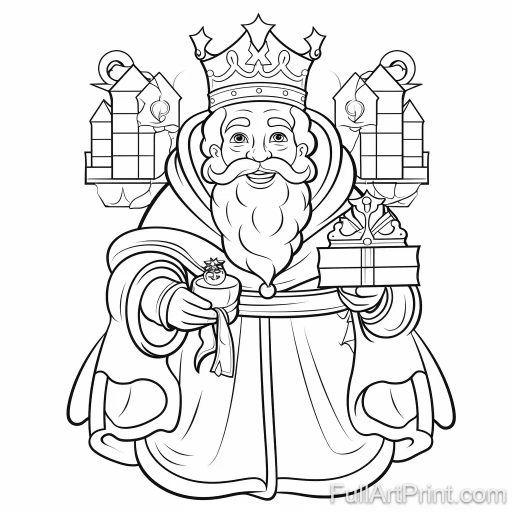 Jolly Old Saint Nicholas Coloring Page