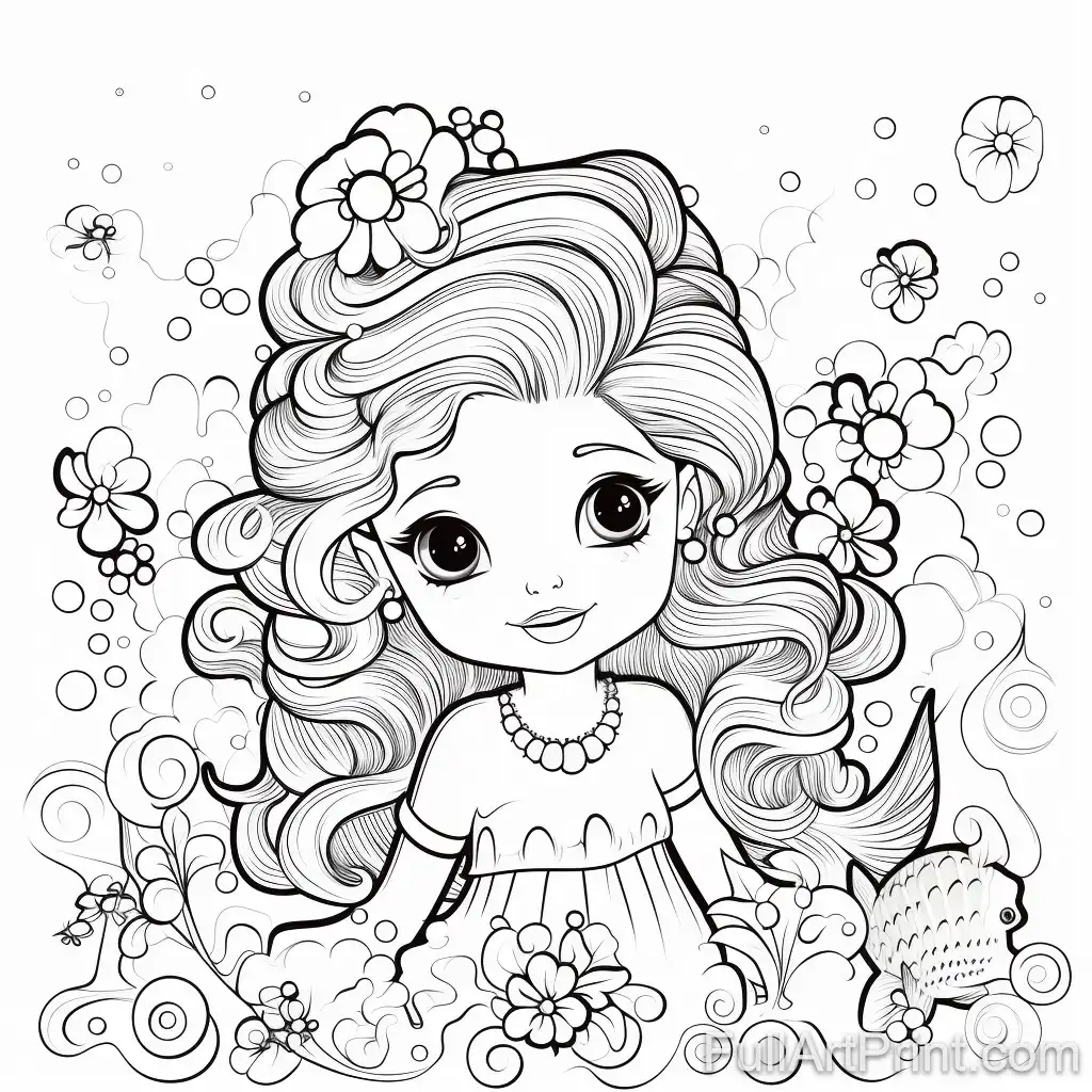 Merbaby Coloring Page