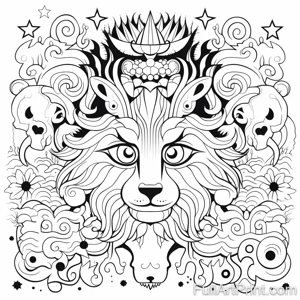 Mystical Creatures Coloring Page