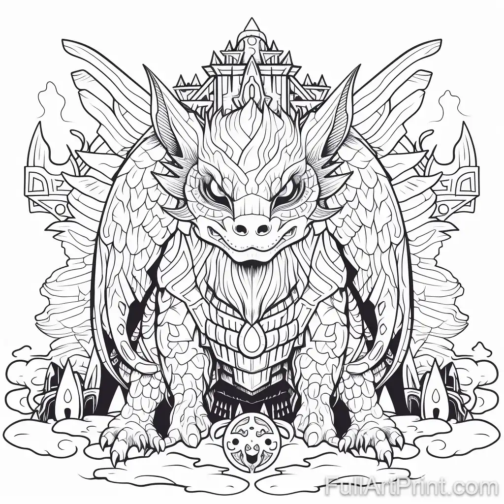 Mythical Creatures Coloring Page