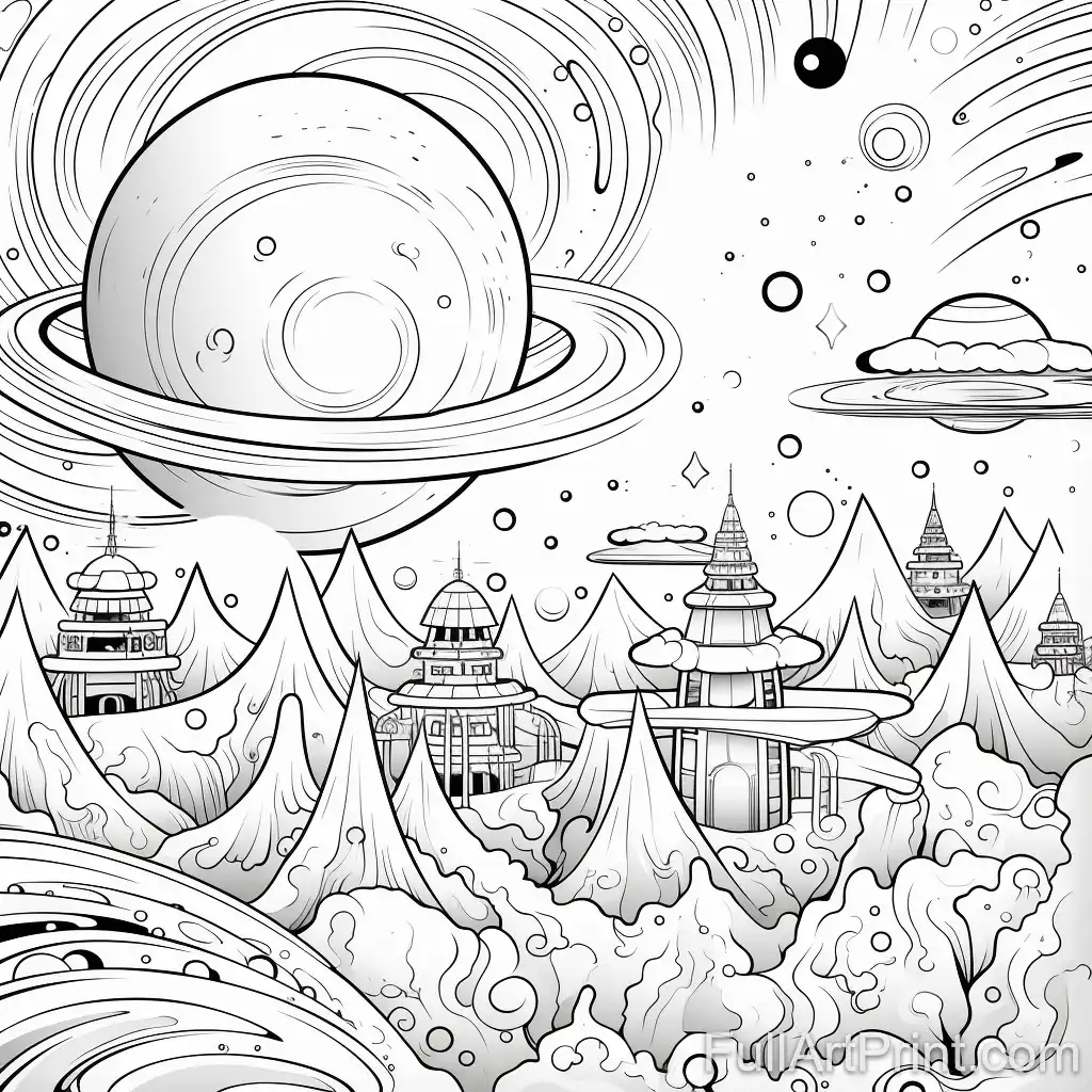 Space Odyssey Coloring Page