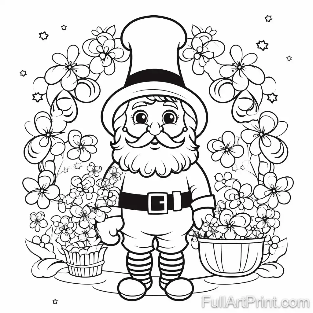 St. Patrick's Day Greetings Coloring Page
