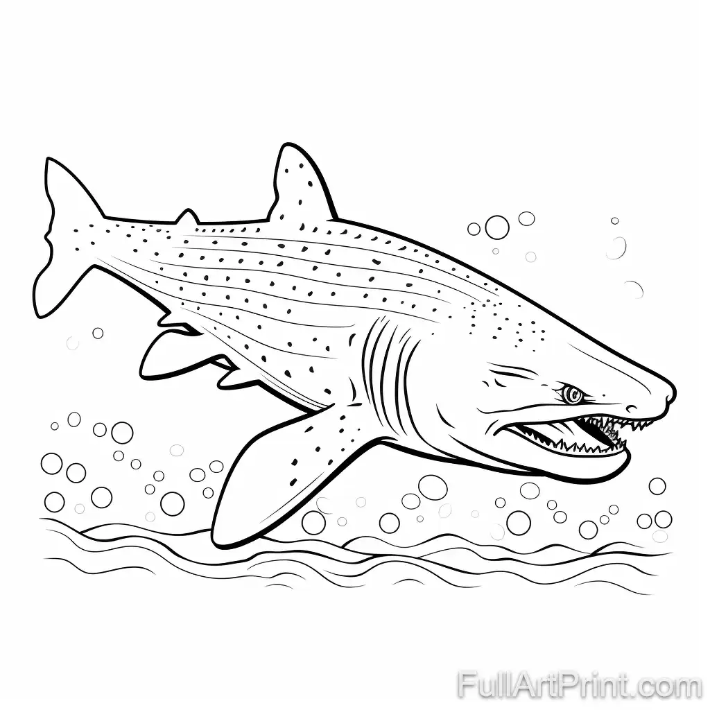 The Leopard Shark Coloring Page